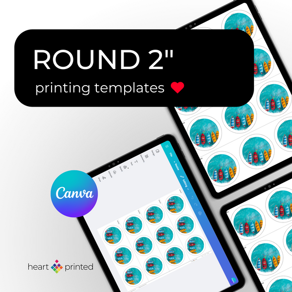Round 2" Canva Printing Templates