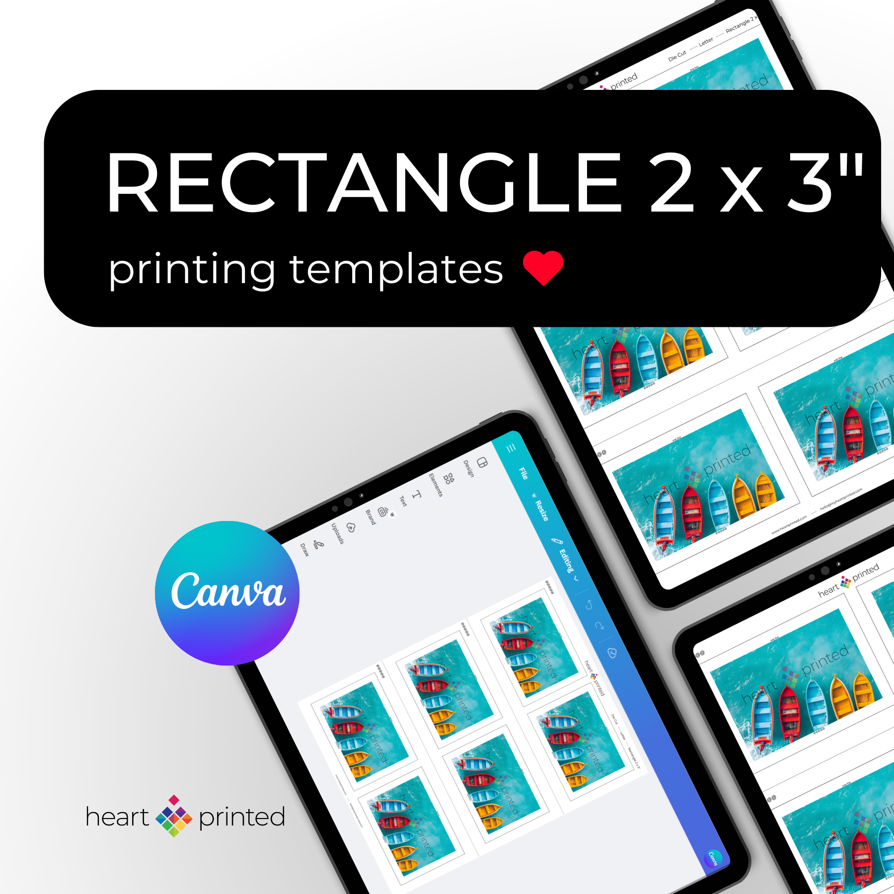 Rectangle 2 x 3" Canva Printing Templates